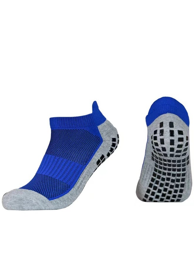Generic 3 pairs - non-slip football socks short tube glue adult casual all-match men and women football game training black blue navy blue - Image 1