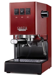 Gaggia Classic Evo Cherry Red, Manual Espresso Machine, Made in Italy, Coffee machine with Professional Steam Wand, Latte and Cappuccino Maker for Home
