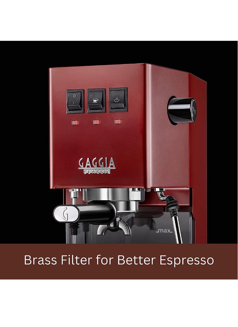 GAGGIA - Gaggia Classic Evo Cherry Red, Manual Espresso Machine, Made in Italy, Coffee machine with Professional Steam Wand, Latte and Cappuccino Maker for Home - Image 1