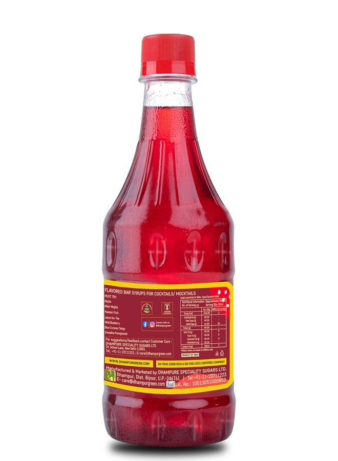 Dhampurgreen Pomegranate Salt Mocktail Cocktail, Makes 10-12 Drinks Each Bottle, 300Ml Pour Add Stir & Sip Syrup For Cocktails Mocktails/Non Alcoholic Beverage - Image 3