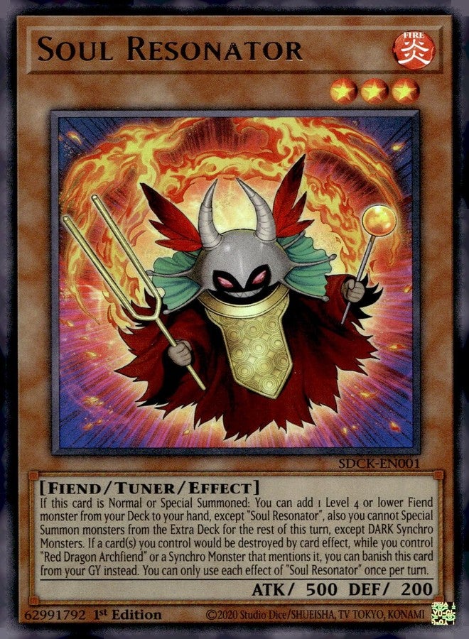 Yu-Gi-Oh! Soul Resonator - SDCK-EN001 - Ultra Rare - 1st Edition
