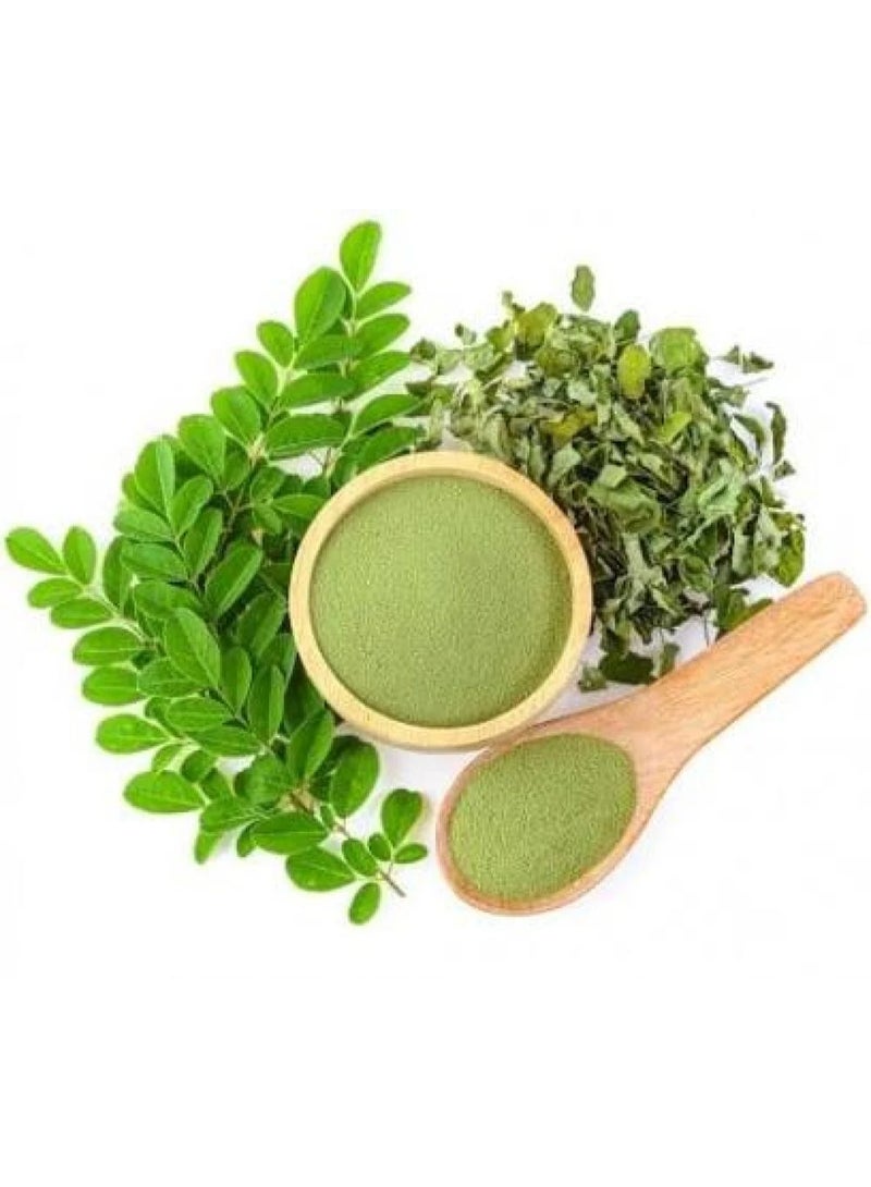 عشبات مسحوق أوراق المورينغا الطبيعية والنقية - 200 جم - Image 3