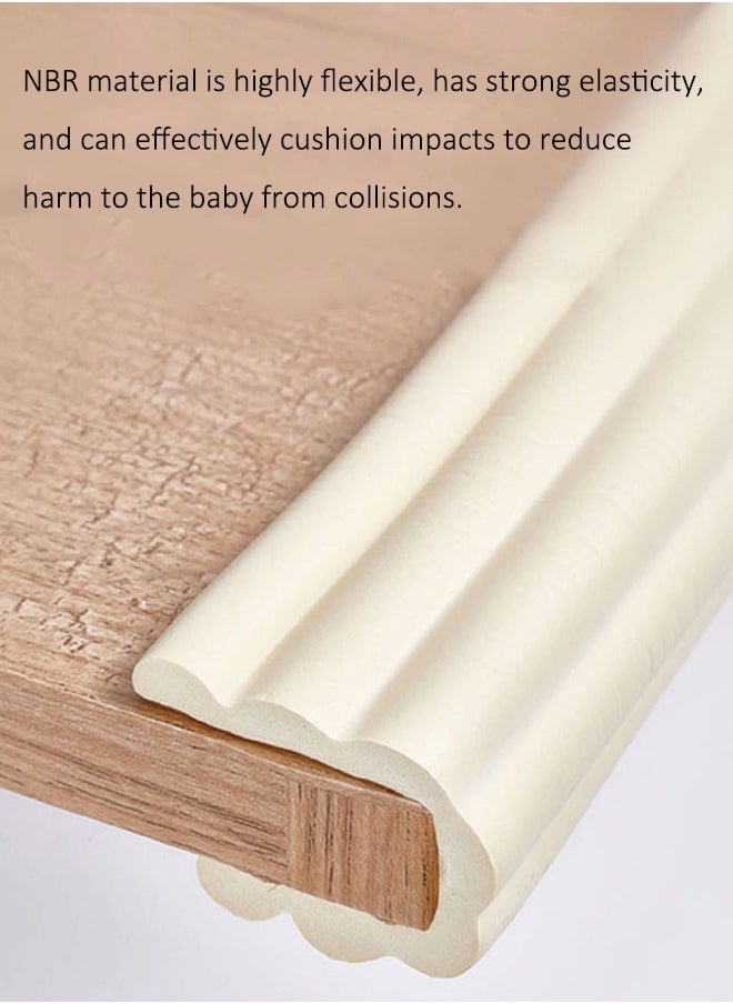 Generic - 2-meter child safety protection strip Foam safety strip Self adhesive edge protection strip Children's anti-collision strip Table side cushion Suitable for furniture edges such as tables and chairs - Image 1