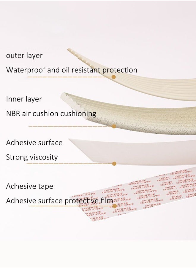 Generic - 2-meter child safety protection strip Foam safety strip Self adhesive edge protection strip Children's anti-collision strip Table side cushion Suitable for furniture edges such as tables and chairs - Image 1