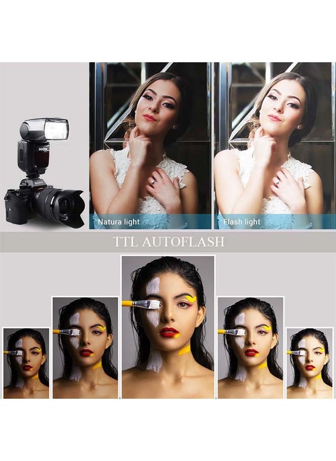 Godox - Godox TT600 2.4G Wireless Flash Speedlite Master/Slave Flash with Built-in Trigger System Compatible for Canon Nikon Pentax Olympus Fujifilm Panasonic (TT600) - Image 1