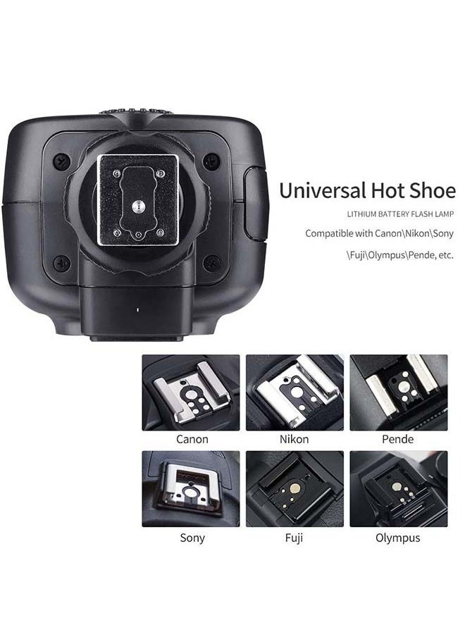 Godox - Godox TT600 2.4G Wireless Flash Speedlite Master/Slave Flash with Built-in Trigger System Compatible for Canon Nikon Pentax Olympus Fujifilm Panasonic (TT600) - Image 1