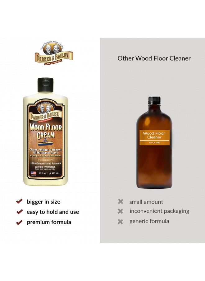 Parker & Bailey PARKER & BAILEY WOOD FLOOR CREAM Use on Hardwood, Laminated or Faux Finished Floors. Shine Restorer Protector, Surface Cleaner House Cleaning Supplies Home Improvement, Natural Look, Cuts Grease  - Image 5