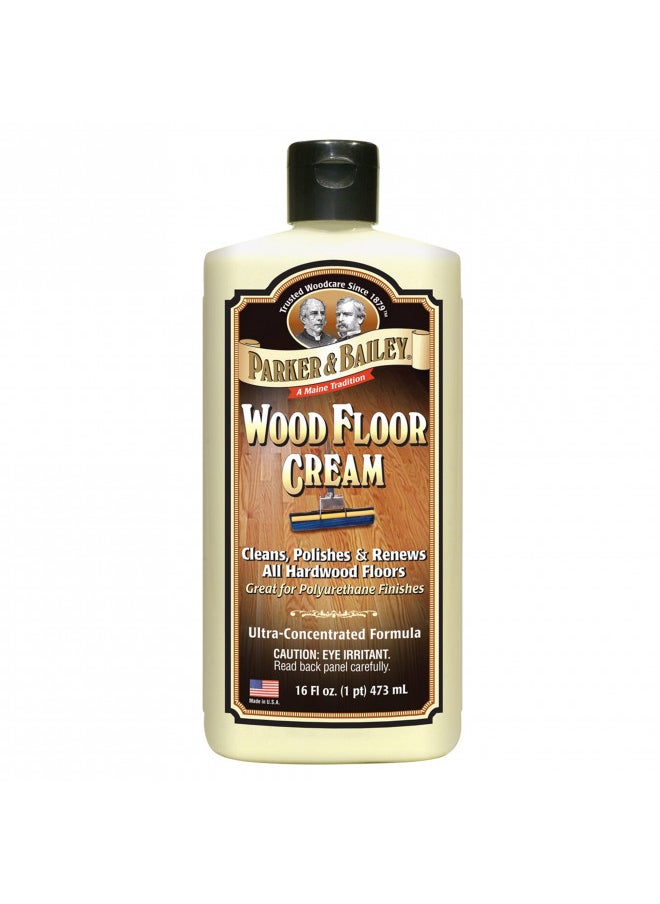 Parker & Bailey PARKER & BAILEY WOOD FLOOR CREAM Use on Hardwood, Laminated or Faux Finished Floors. Shine Restorer Protector, Surface Cleaner House Cleaning Supplies Home Improvement, Natural Look, Cuts Grease  - Image 1