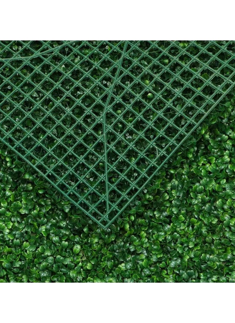 LINGWEI 10Pcs Artificial Plastic Wall Grass Green Landscaping Square Lawn Eucalyptus Leaves Turf For Home Indoor Outdoor Villa Garden Decoration  - Image 5