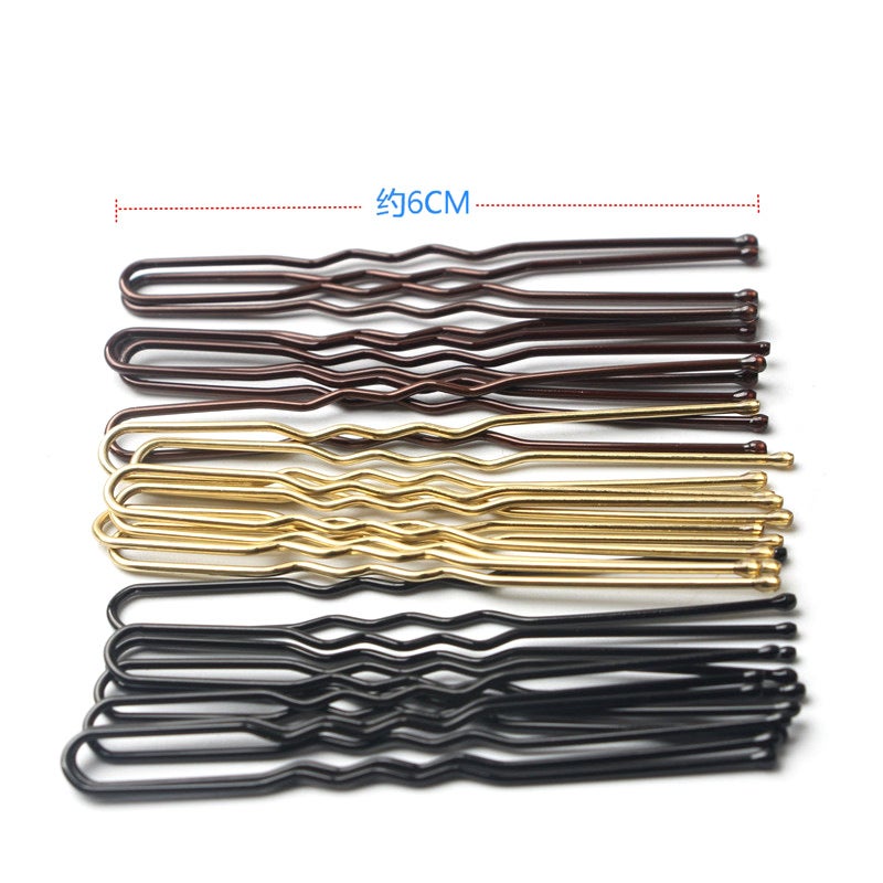 U-Type Clip Ball Head Pin Pin Headdress Black Po Office Tool U-Shaped Fixed Steel Clip Hairpin - Image 4