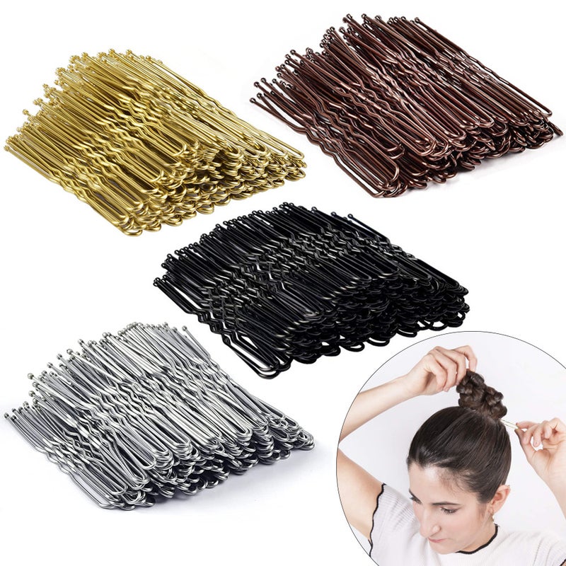 U-Type Clip Ball Head Pin Pin Headdress Black Po Office Tool U-Shaped Fixed Steel Clip Hairpin - Image 1