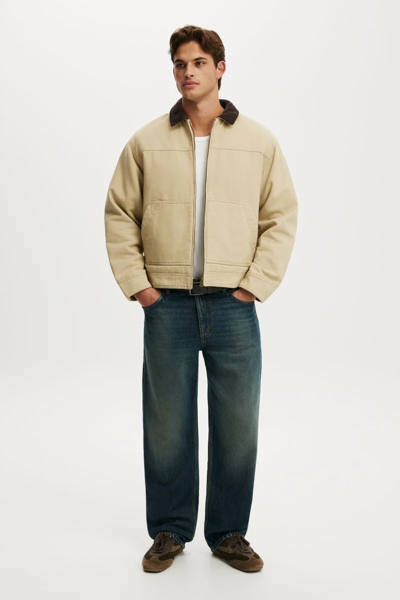 Cotton On  Cropped Worker Jacket for Men | Best Price UAE