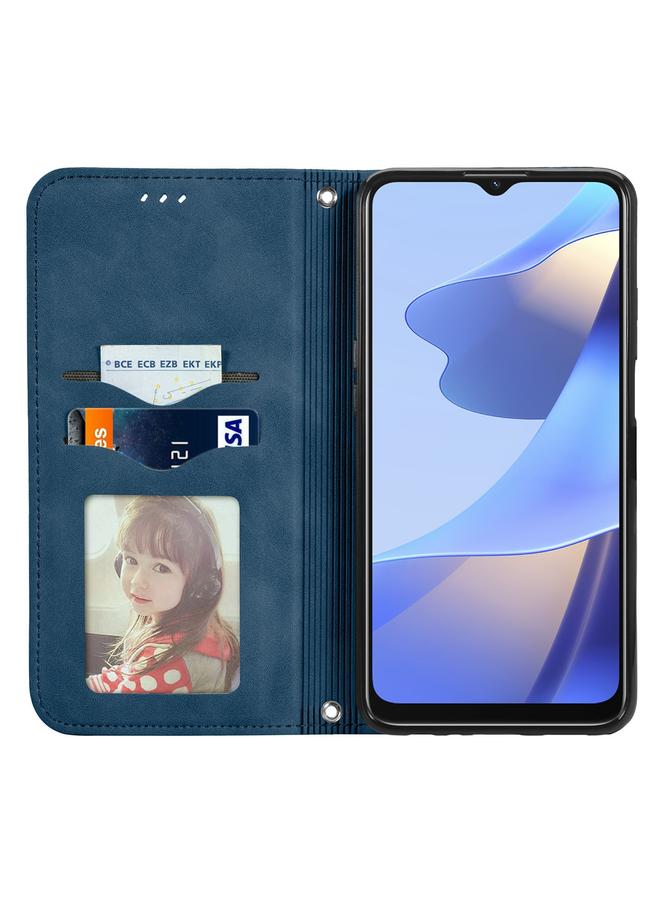 اس-توب جراب لهاتف OPPO A16 / A16e جراب هاتف جلدي مغناطيسي أفقي قابل للطي بتصميم كلاسيكي - Image 3