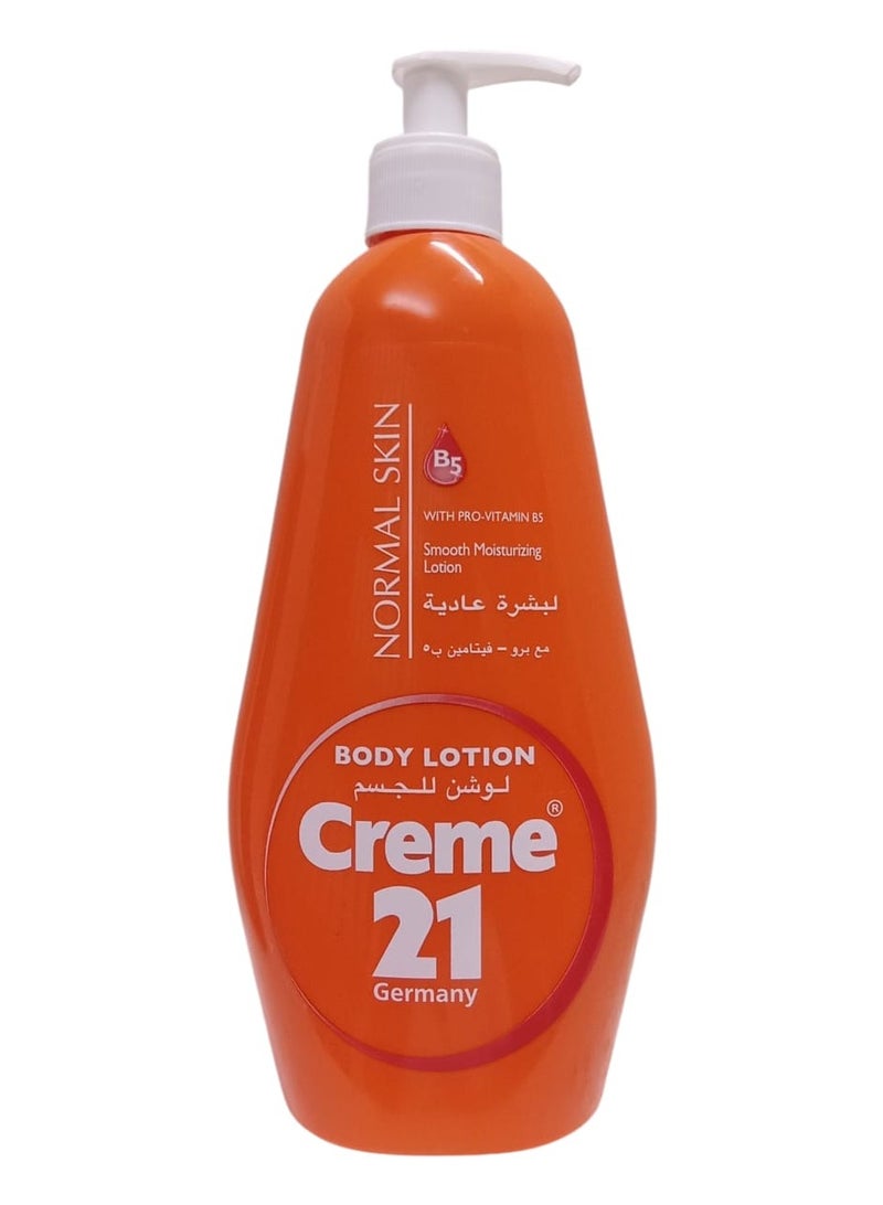 Creme 21 Body Lotion with Vitamin 5 Pro for Normal Skin 600ml - Image 1
