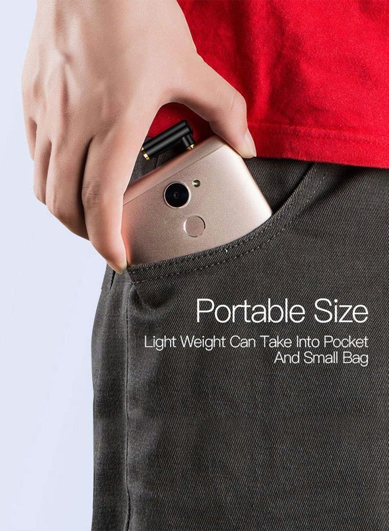 3.5mm 90 Degree Audio Adapter, Right Angle Male to Female Gold-Plated Stereo Jack Adapter 5 Pack - Image 5