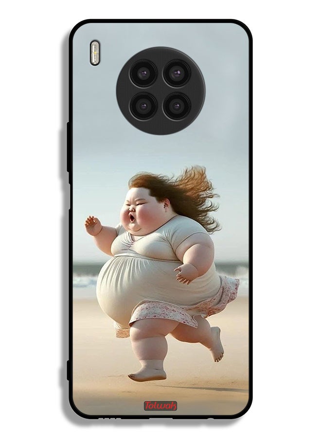 Tolwak Huawei nova 8i Protective Case Cover Fatty Baby Girl Running - Image 2