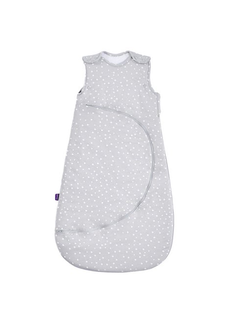 Pouch Sleeping Bag For Infant And Baby 2.5 Tog Clever Nappy Change Zip 100% Cotton For Temperatures Within 16 - 20 Celsius Frrom 6 - 18Months Maximum Baby Length 86Cm - White