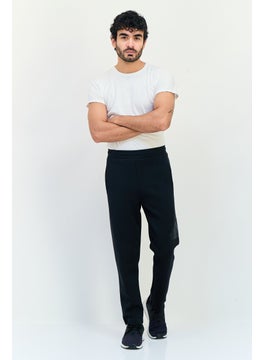 Adidas Men Regular Fit Tapered Leg Full-Length Style Running Sweatpants, Black  - Image 2