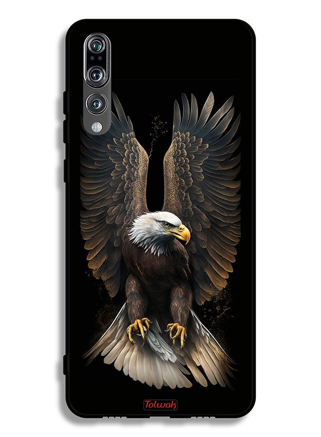 Tolwak Huawei P20 Pro Protective Case Cover Eagle Spread Wings - Image 2