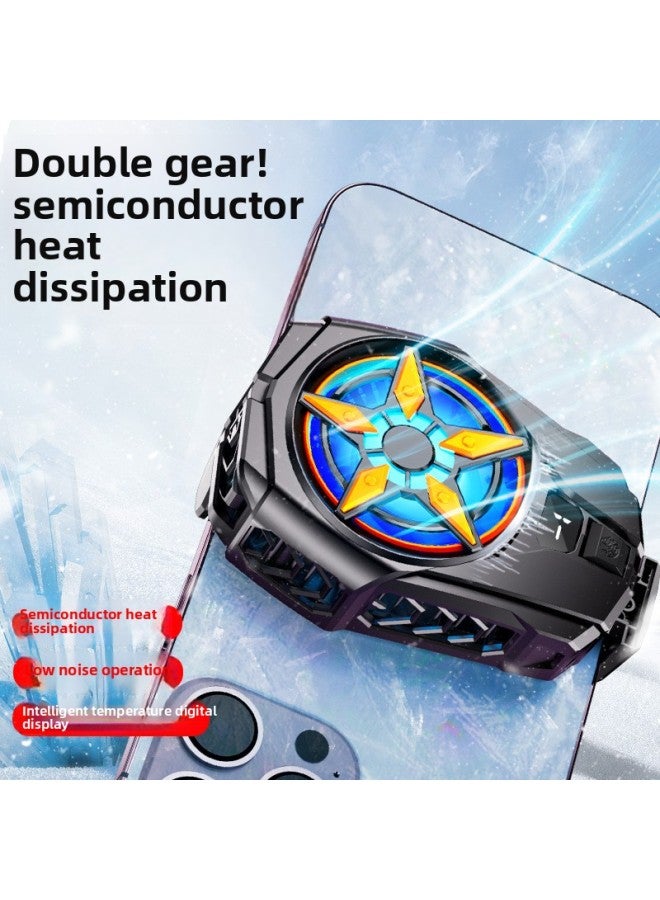 2023 SL09 Semiconductor Mobile Phone Radiator Live Clip Two Fast Cooling Temperature Display Explosions Electric Competition-Product Color:SL09-digital-Black  - Image 2