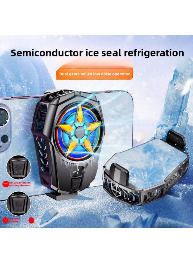 2023 SL09 Semiconductor Mobile Phone Radiator Live Clip Two Fast Cooling Temperature Display Explosions Electric Competition-Product Color:SL09-digital-Black  - Image 3