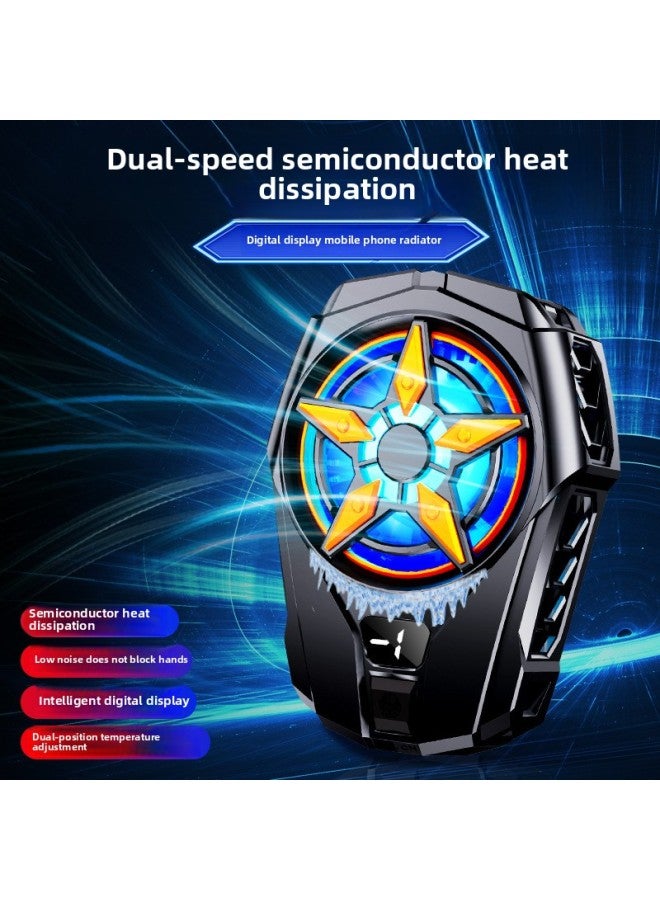 2023 SL09 Semiconductor Mobile Phone Radiator Live Clip Two Fast Cooling Temperature Display Explosions Electric Competition-Product Color:SL09-digital-Black  - Image 5