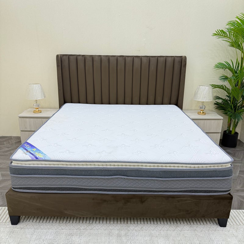 سليب قولد مرتبة نوم فندقية فاخرة من سليب قولد - فئة سويت - بوكيت سبرينج - مقاس 30سم الارتفاع * 180سم العرض * 200سم الطول | دعم للظهر، امتصاص للحركة، مريحة - Image 1