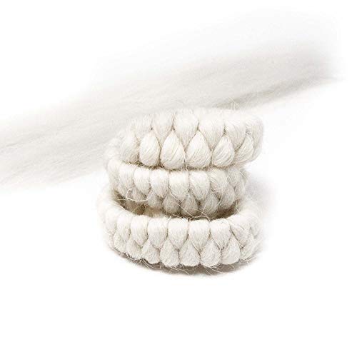 Mehron Makeup Crepe Hair 12inch Braid White