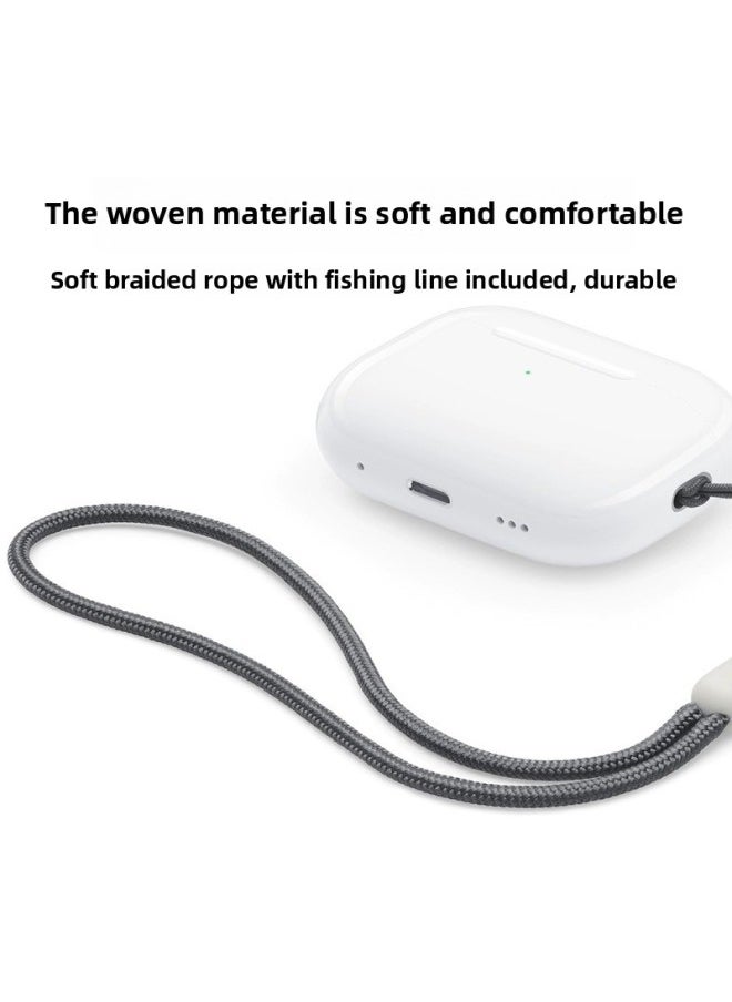 Generic - Suitable For AirPods Pro2 Second Generation Earphone Convenient Lanyard For Apple Earphone Set Lanyard-Color:White - Image 1
