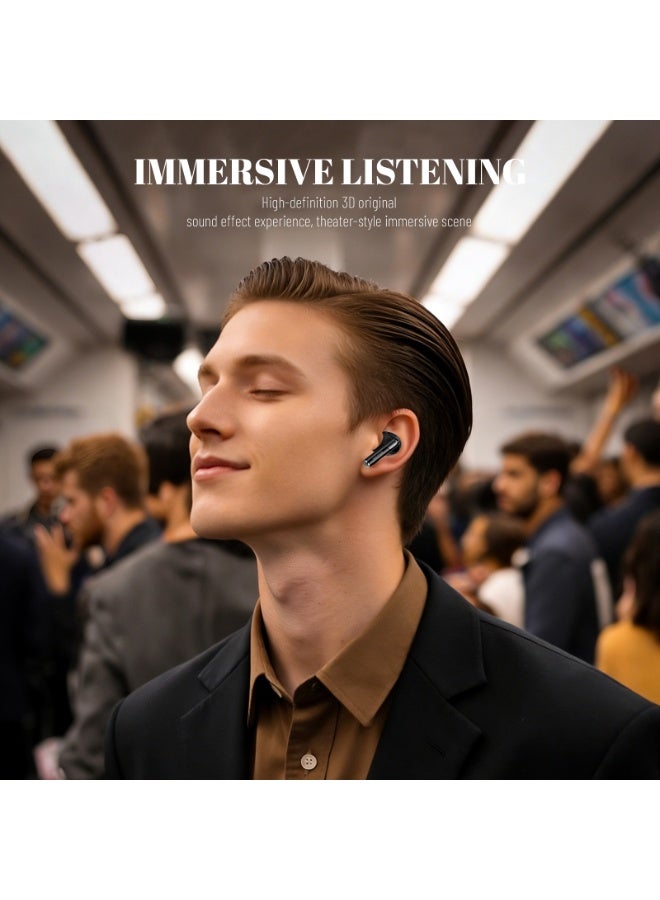 Philips Earbuds, Bluetooth Earbuds, Headphone, Open Ear Ring True Open Ear Headphones, True Wireless Earbuds - Bluetooth ， In-Ear Headphones， Bluetooth 6.0 In-Ear Headphones with 18H Playtime, 13mm Bass Driver, Soft Silicone Ear Caps, Call Noise Reduction, 3D Immersive Sound for iPhone Android TAT1120 black - Image 5