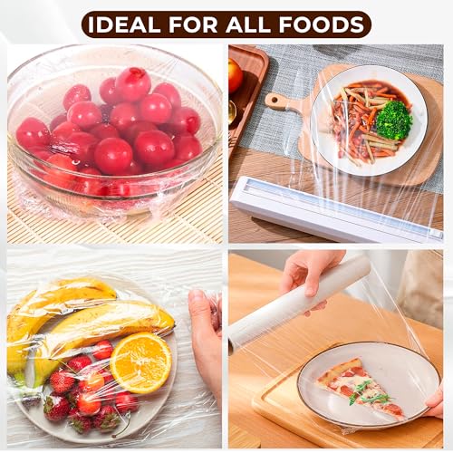 Robustt 200 Meter x 12 Inches Bio Food Wrap Cling Film for Food Wrapping (Pack of 2) | Keeps Food Fresh Eco-Friendly Transparent Wrapping roll | Ideal Cling Film for Food Wrapping - Image 5