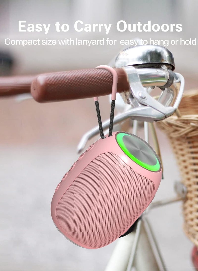 Portable Bluetooth Speaker Crisp Sound Multiple Modes High Volume Subwoofer Ideal for Home Outdoor Use Pink - Image 4