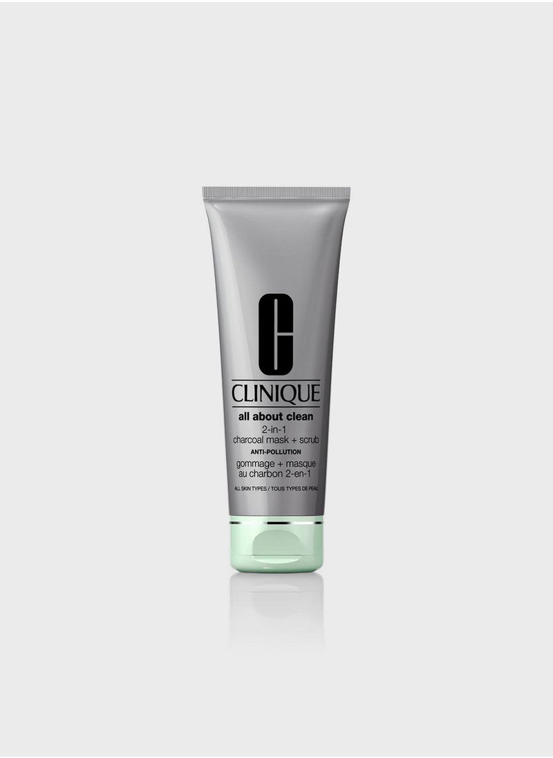 CLINIQUE - Anti-Pollution Charcoal Mask Scrub 100ml - Image 1