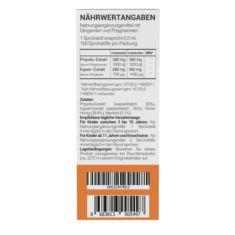 BEE & YOU Bee and You Propolis Ginger Raw Honey Soothing Throat Spray, Ultra Pure, Immune Support Supplement, Oral Health, Antioxidants, Keto, Paleo, Gluten-Free, 1 Fl Oz - Image 2