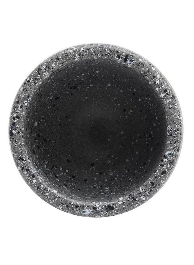 SAQOWARE - Manual Stone Desighn Mortar and Pestle Garlic Spice Mixing Grinding Bowl Set (Fibre-Unbreakable) - Image 1