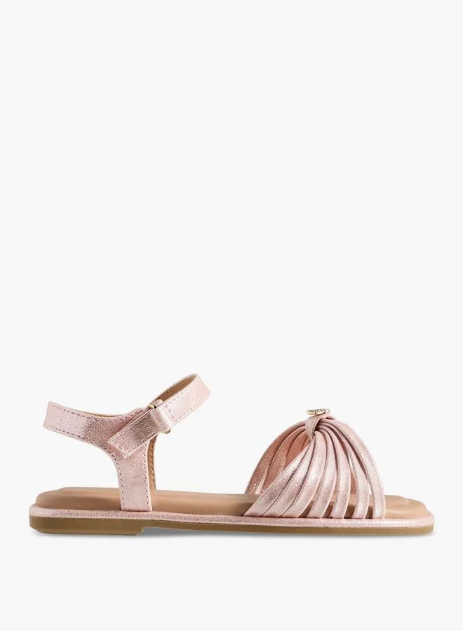 ليتل ميسي Girls Butterfly Embellished Flat Sandals