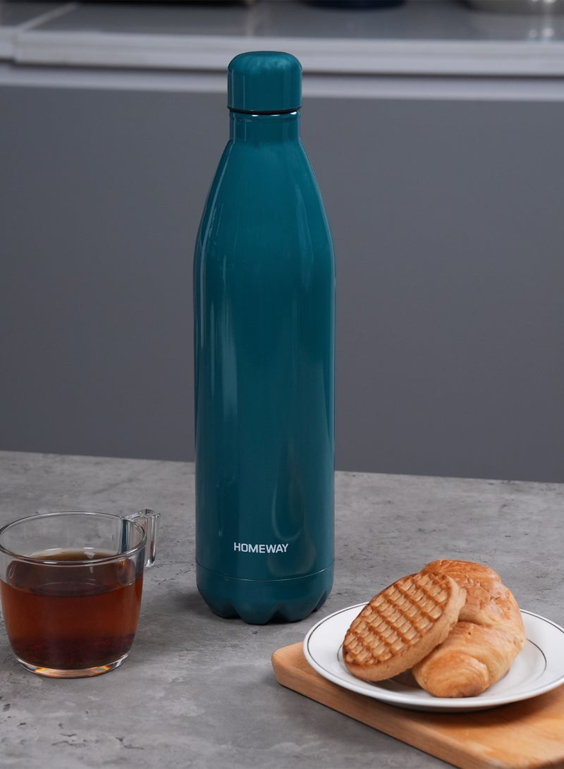 Homeway Sports Flask 1000Ml - Durable Stainless Steel Water Bottle For Active Lifestyles, Leak-Proof & Insulated" - Image 3