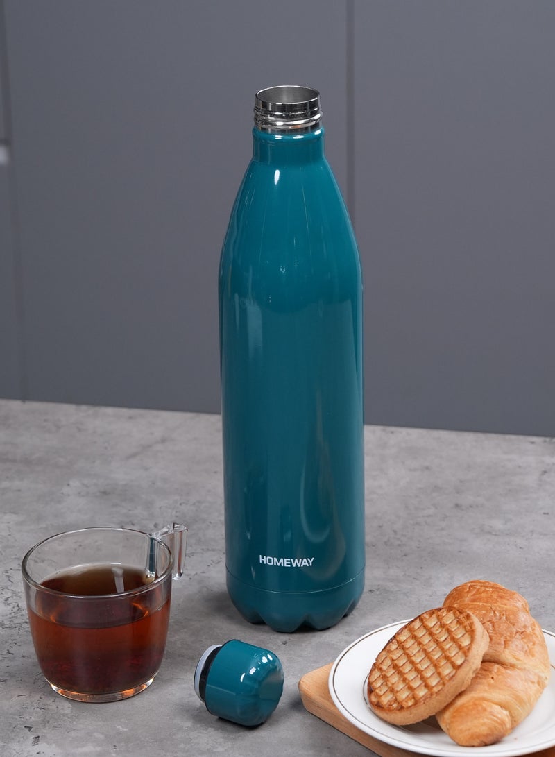 Homeway Sports Flask 1000Ml - Durable Stainless Steel Water Bottle For Active Lifestyles, Leak-Proof & Insulated" - Image 2