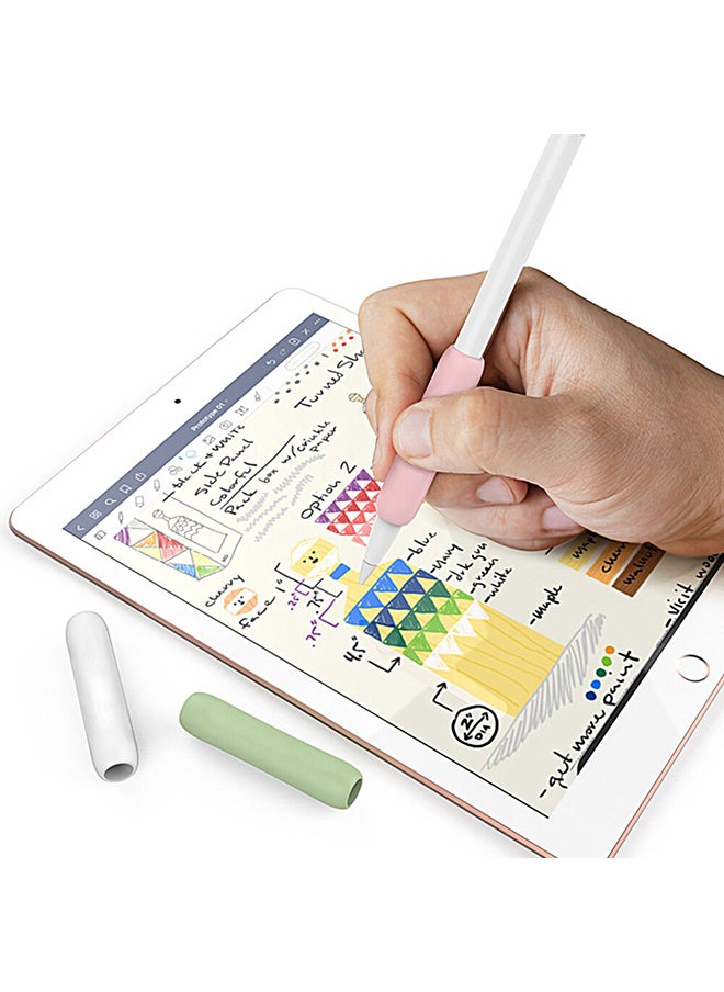 O Ozone - Silicone Grip Holder (2 Pack) for Apple Pencil 2nd Generation Protective Pen Cover - Purple & Grey - Image 1