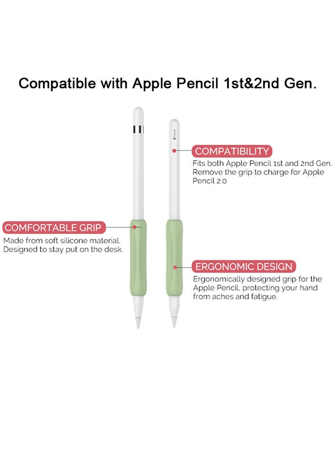 O Ozone - Silicone Grip Holder (2 Pack) for Apple Pencil 2nd Generation Protective Pen Cover - Purple & Grey - Image 1