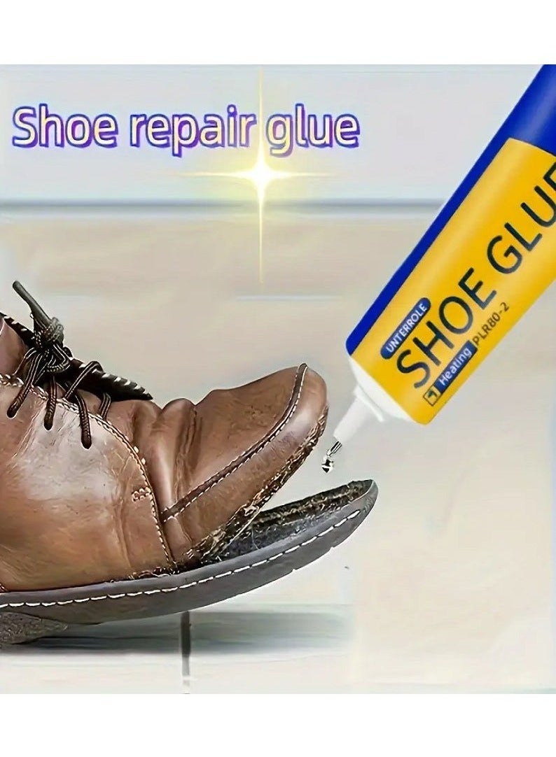 Aikanbo Strong Transparent Shoe Repair Glue, Slow Drying, Waterproof and Non-Hardening, Adhesive for Sole and Upper Repair, Suitable for Regular and Long Shoes and Leather Products (60 ml). - Image 1