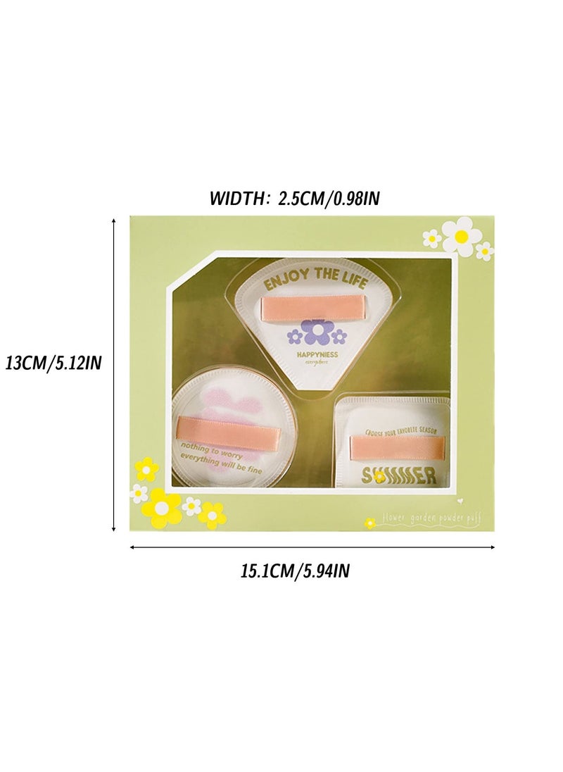 Excefore - Reusable Makeup Pads Set with Short Velvet Flocking Round Puffs, Multicolor Makeup Tools for Foundation, Loose Powder, and Setting - Image 1