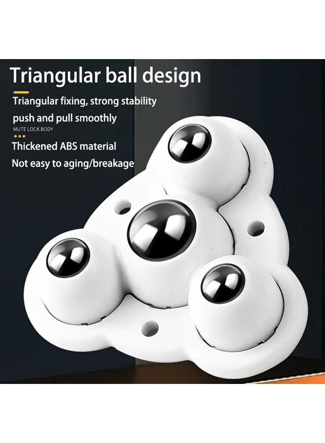 Triangular Type Self Adhesive Furniture Wheels 4 Beads Swivel Casters Single Pack - Image 5