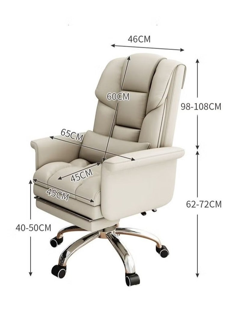 Hihonor - Computer Chair for Home，Comfortable and Sedentary Office Chair for Long Periods of Time, Can Lie Down for Boss Sofa Chair, Dormitory Esports Chair, Lazy Person Office Chair - Image 1