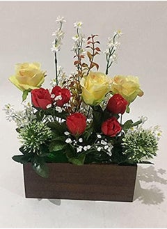 Generic Artificial planting basin with roses 