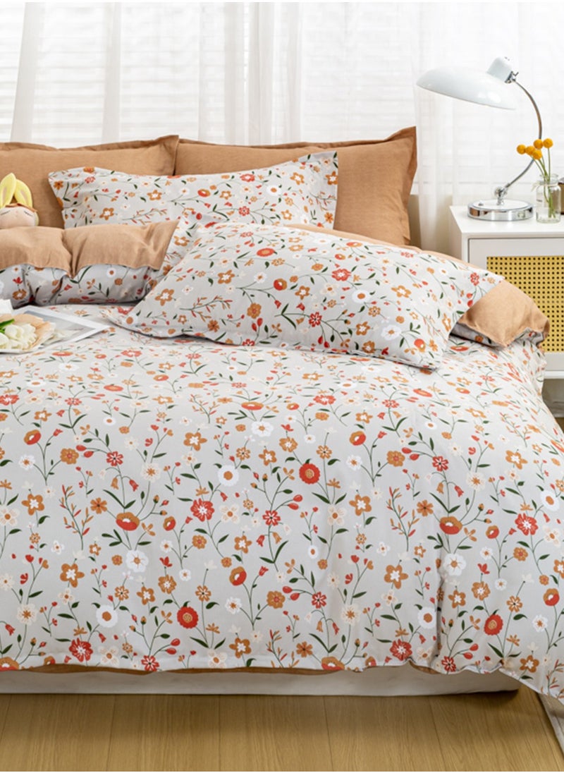 4-Piece Bedding Set, Small Floral Style Quilt Cover Set, Including 1 Quilt Cover, 1 Sheet, 2 Pillowcases, 2m Bed (220*230cm) - pzsku/Z03700C83B2B8931D6CF3Z/45/_/1733471547/8502827c-3f51-485f-b99f-7012efce885f