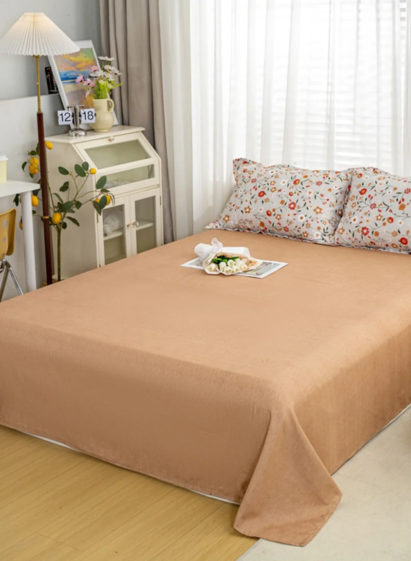Sharpdo 4-Piece Bedding Set, Small Floral Style Quilt Cover Set, Including 1 Quilt Cover, 1 Sheet, 2 Pillowcases, 2m Bed (220*230cm)