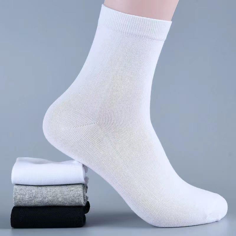 Spring and Autumn Cotton Linen Bloomers Mens Thick Leg Solid Color Home Hallen Pants Loose Retro Linen Pants Large Crotch Casual Pants Socks - Image 1