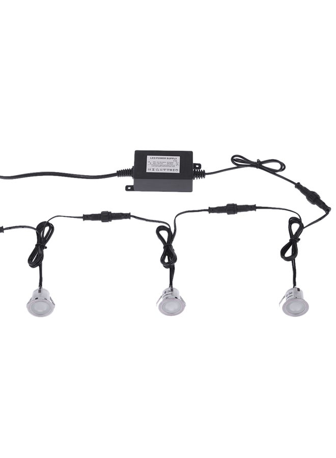 Loquat 10 Piece LED Deck Light 0.6W Silver 28.0 X 15.5 X 6.0cm - Image 2