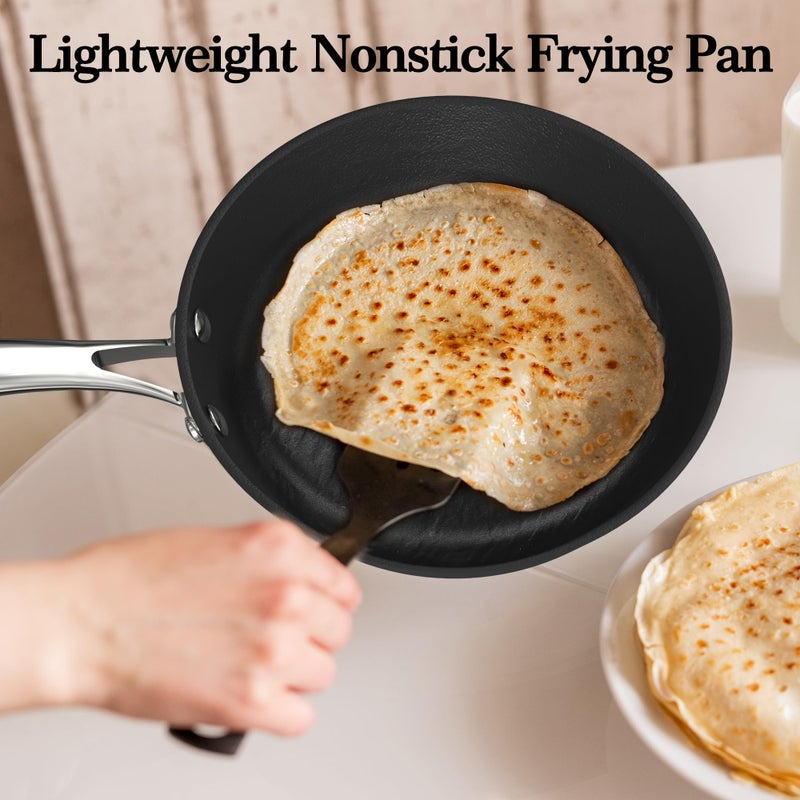 imarku Nonstick Frying Pan Skillets, 3 Pcs Omelette Pan with Stay Cool Handle, Healthy Cooking Frying Pan, Free of PFAS PFOA PTEE, Oven/Dishwasher Safe, Compatible with All Cooktops, Christmas Gift - Image 5
